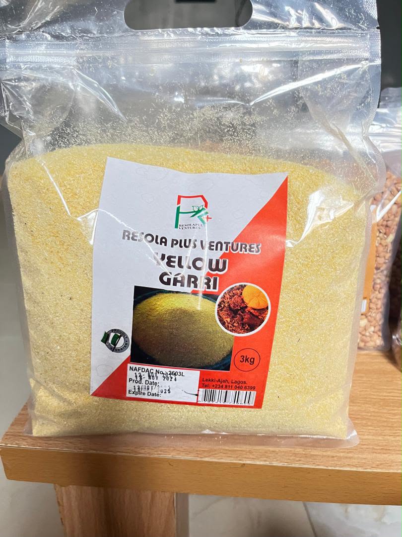 3kg Resola Plus Ventures(Yellow Garri)